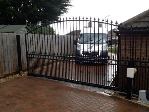 Industrial security metal gates